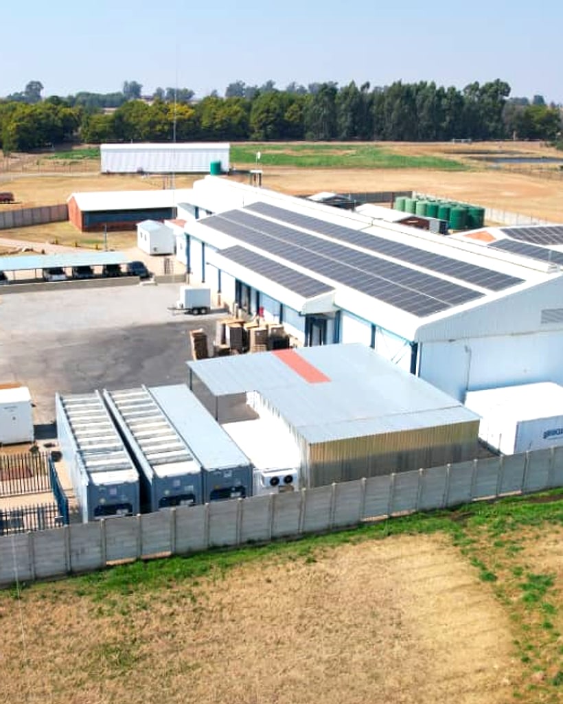 The Prime Pork plant near Randfontein from the air
